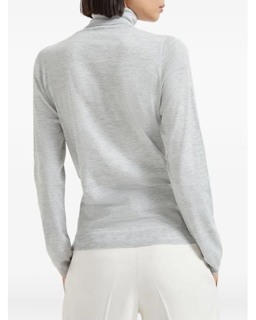 Brunello Cucinelli White Sweaters