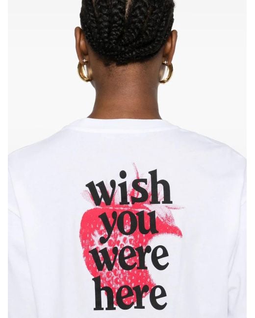 Philosophy Di Lorenzo Serafini White Recycled Organic Jersey T-Shirt Clothing