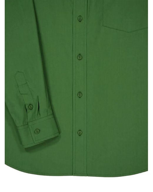 Matteau Green Button-Up Pocket Shirt
