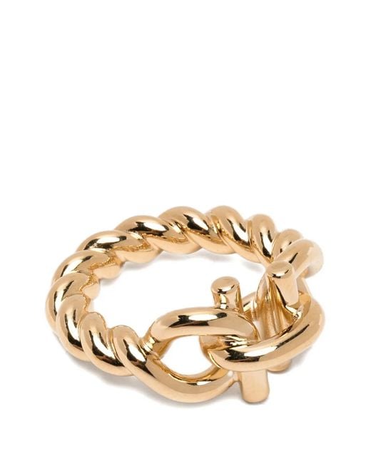 Rings Ferragamo de color Metallic