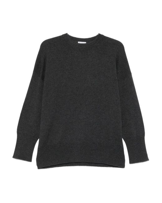 Pull En Cachemire À Col Rond Brunello Cucinelli en coloris Black