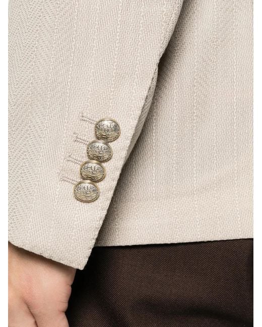 Tagliatore Natural Patch-Pocket Two-Button Blazer for men