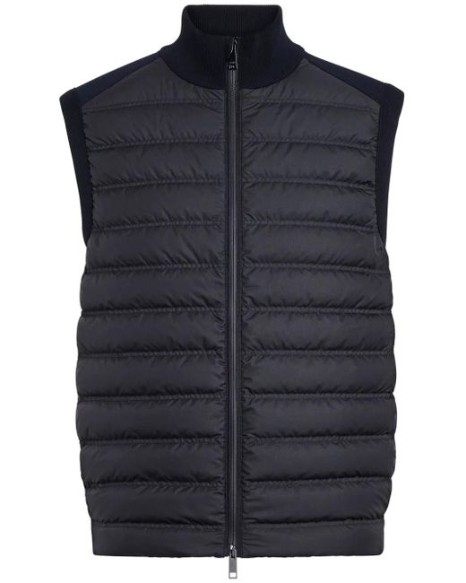 Zegna Blue High Performance Wool Vest for men