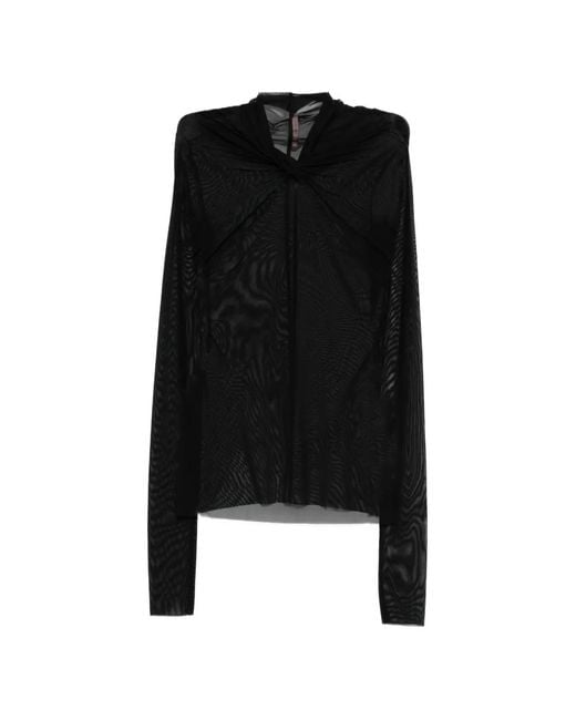 Rick Owens Black Kairo Twisted Top