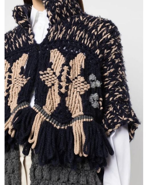 Brunello Cucinelli Black Drop-Shoulder Cashmere Cardigan