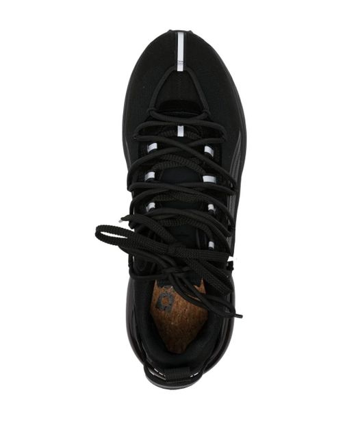 DSquared² Black Null Panelled Sneakers for men