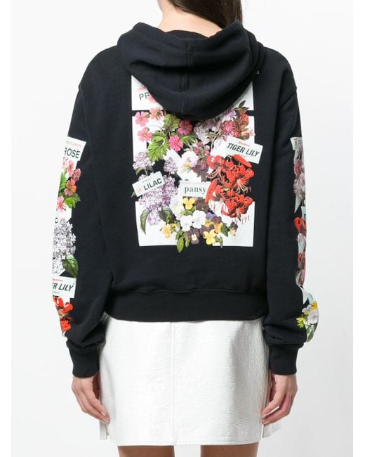 Off-White c/o Virgil Abloh Flower Shop Hoodie in Black | Lyst