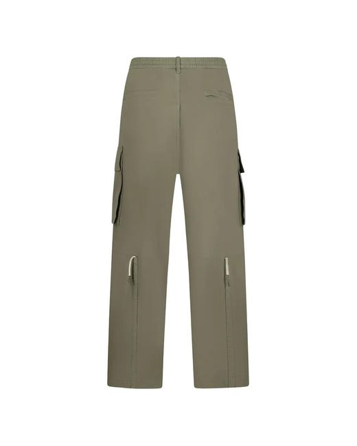 DSquared² Green Cargo-Pockets Trousers for men