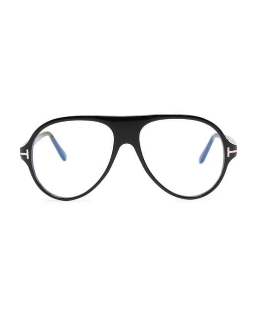 Tom Ford Black Ft5012B Pilot-Frame Glasses for men
