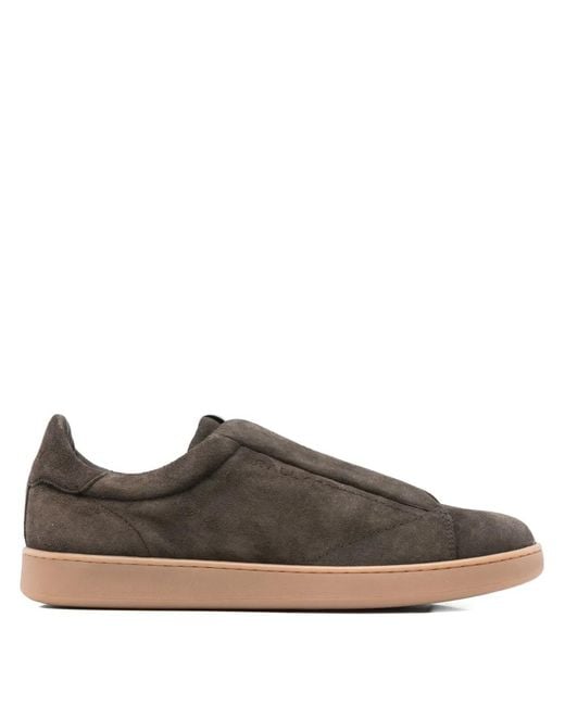 Bally Brown Suede Sneakers for men