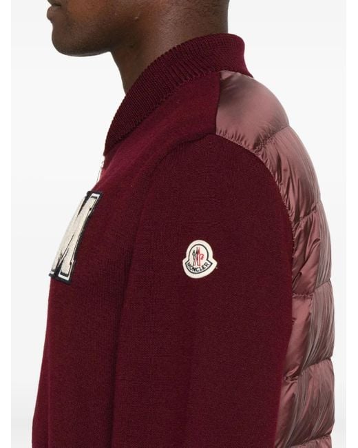 Moncler Purple Zip-Up Bomber Jacket for men