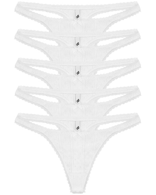 Cou Cou Intimates The Thong Underwear 5pack in White Lyst