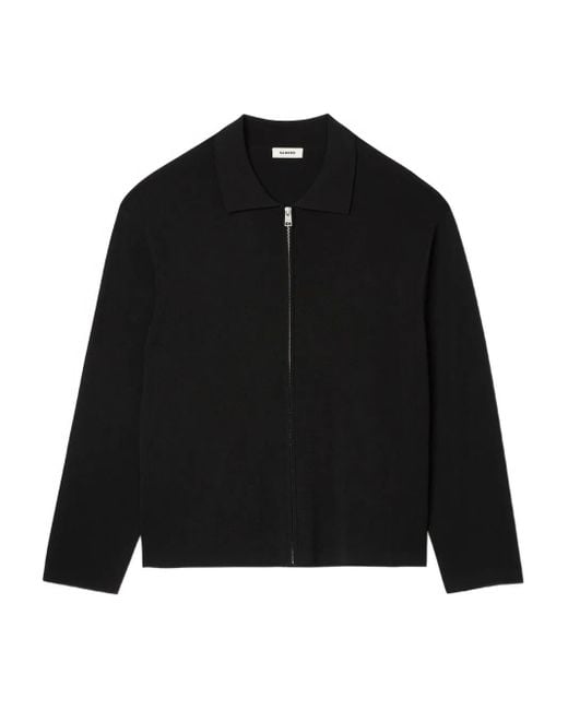 Sandro Cardigan mit Reißverschluss in Black für Herren