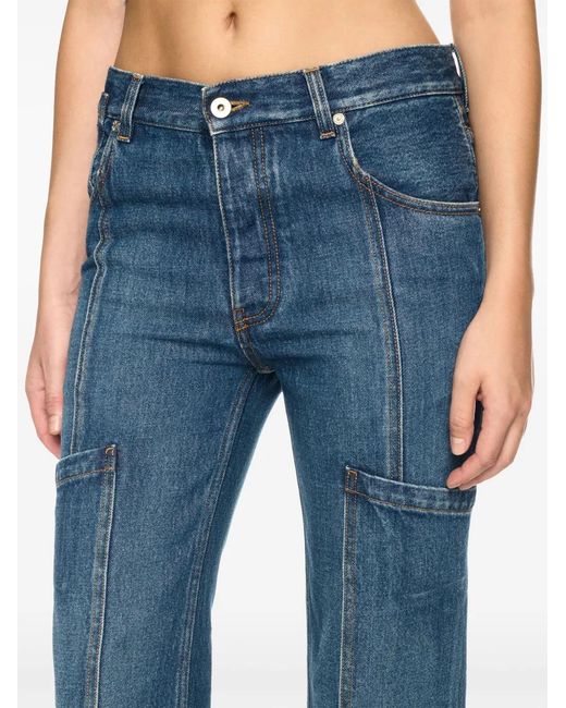 Off-White c/o Virgil Abloh Blue Straight-Leg Cargo Jeans
