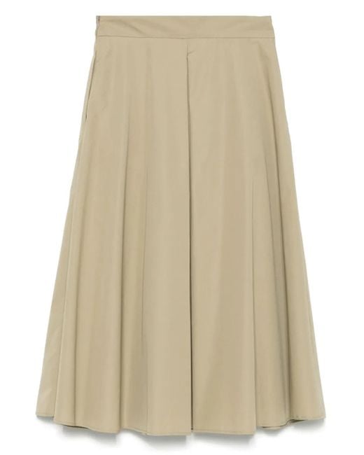 Aspesi Natural Cotton Midi Skirt