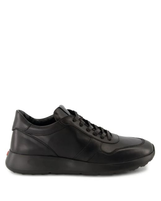Tod's Black Leather Lace-Up Sneakers for men