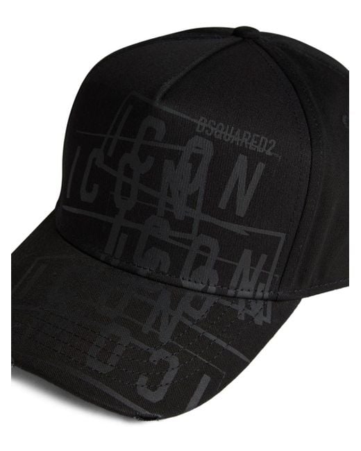DSquared² Honkbalpet Met Logoprint in het Black voor heren