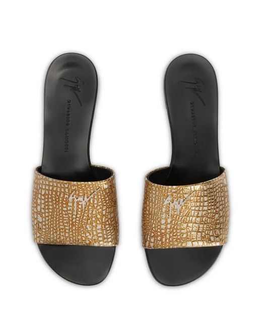Giuseppe Zanotti White Shirley Leather Sandals