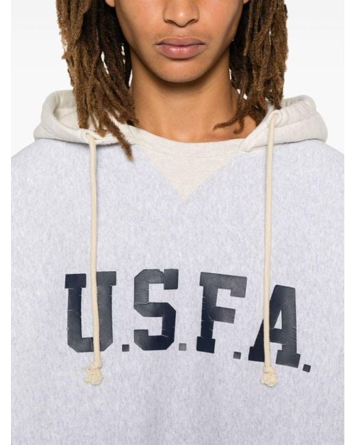 Champion Usfa Print Hoodie in White for Men Lyst Australia