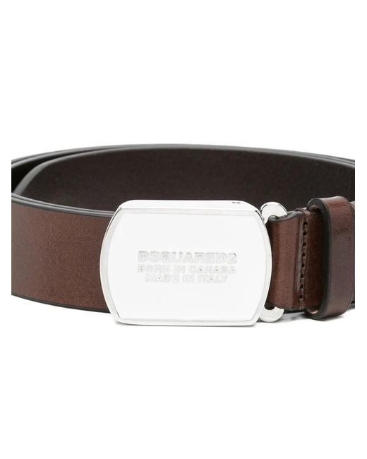 DSquared² Brown Buckle Belt for men