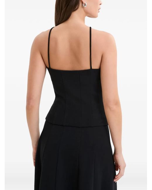 MARCELLA Black Bianca Rectangular-Panel Top
