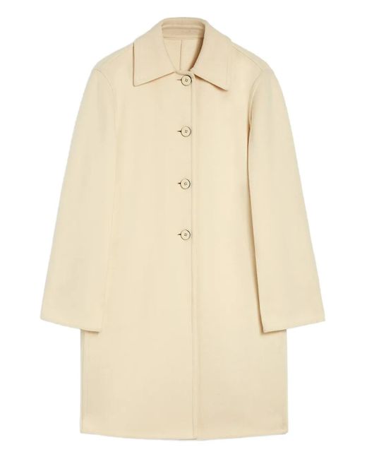 Jil Sander Natural Wool Coat
