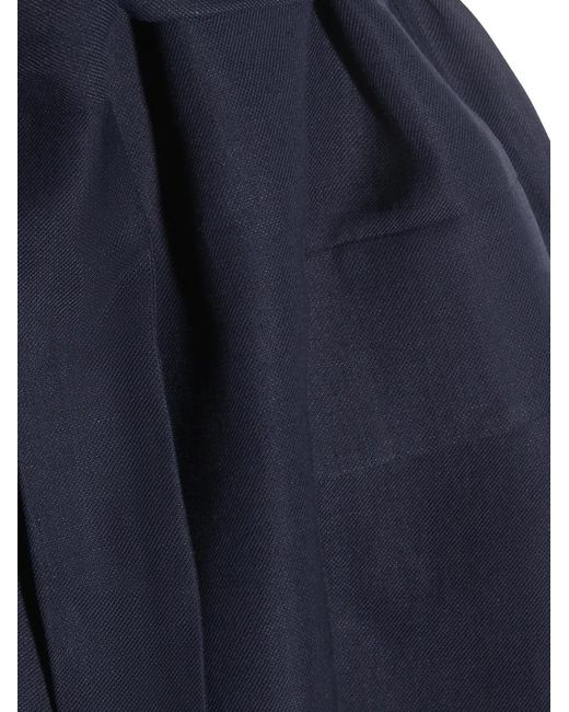 Brunello Cucinelli Blue Sleeveless Belted Waistcoat