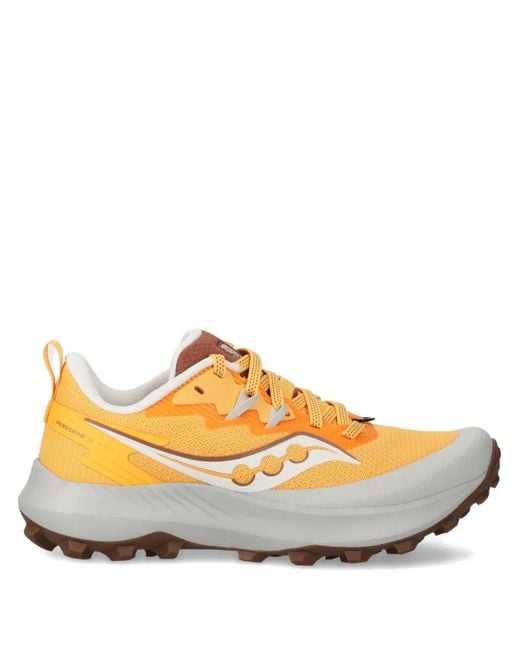 Saucony Orange Logo Sneakers