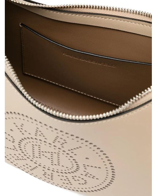 Karl Lagerfeld Natural K Circle Moon Shoulder Bag