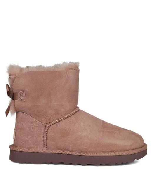 Ugg Brown Mini Bailey Bow Ii Suede Boots