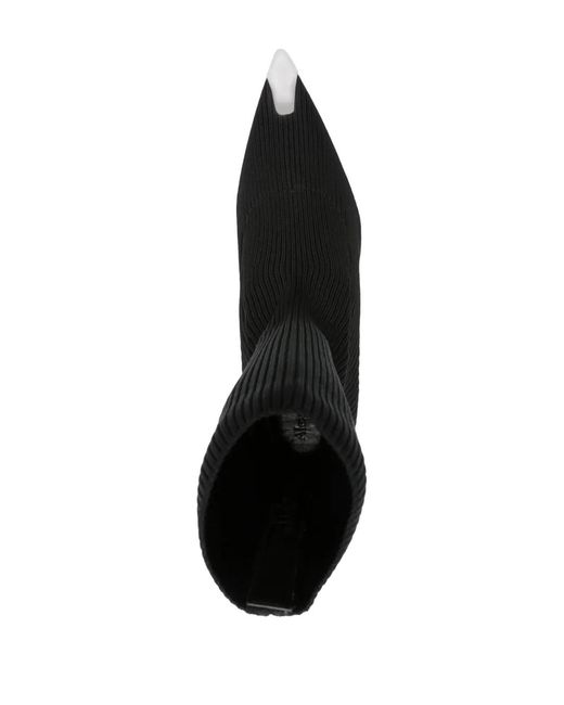 McQueen Black Heeled Sock Boots
