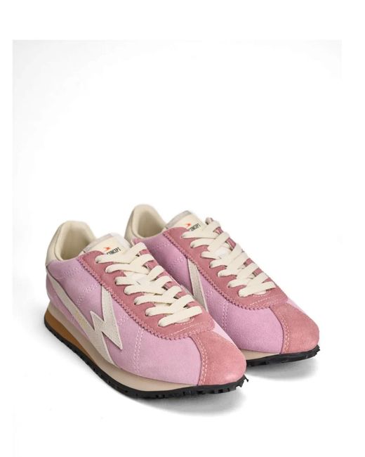 MOA Pink Appliqué Sneakers