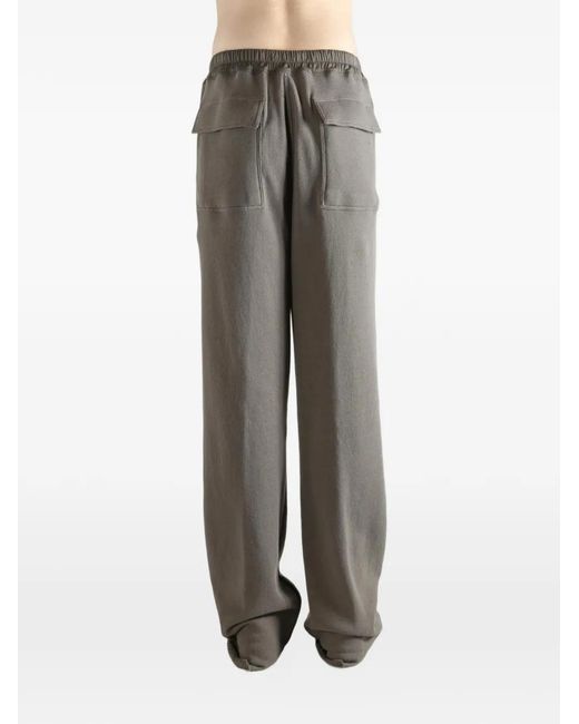 Rick Owens Gray Dietrich Drawstring-Waist Track Pants for men