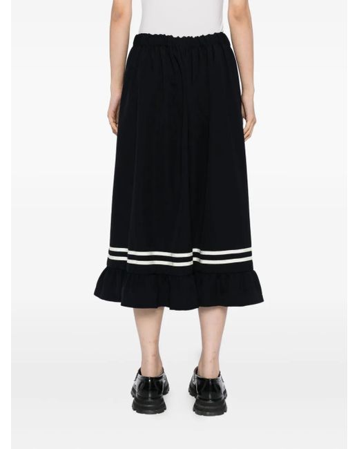 Comme des Garçons Black Wool Skirt