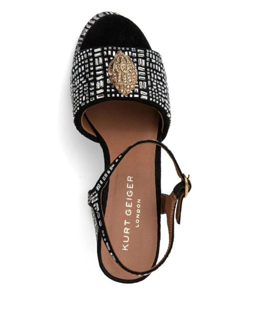 Kurt Geiger Black 135Mm Kensington Sandals