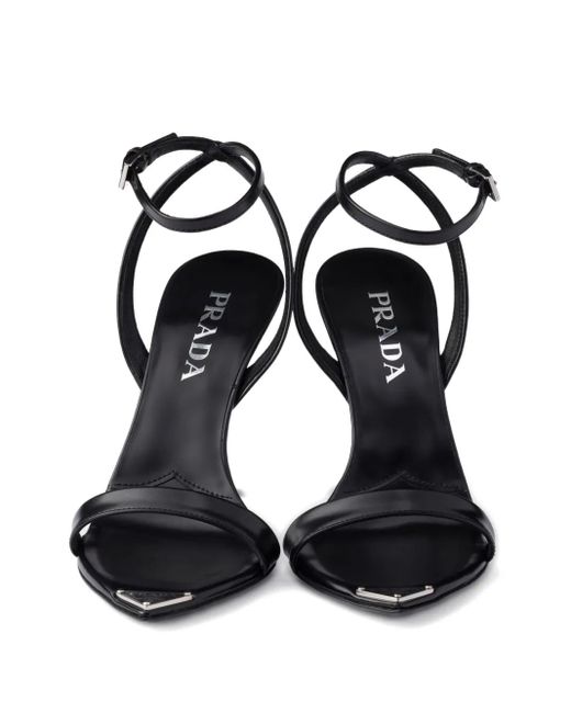 Prada Ankle-Strap Sandals in Black | Lyst UK