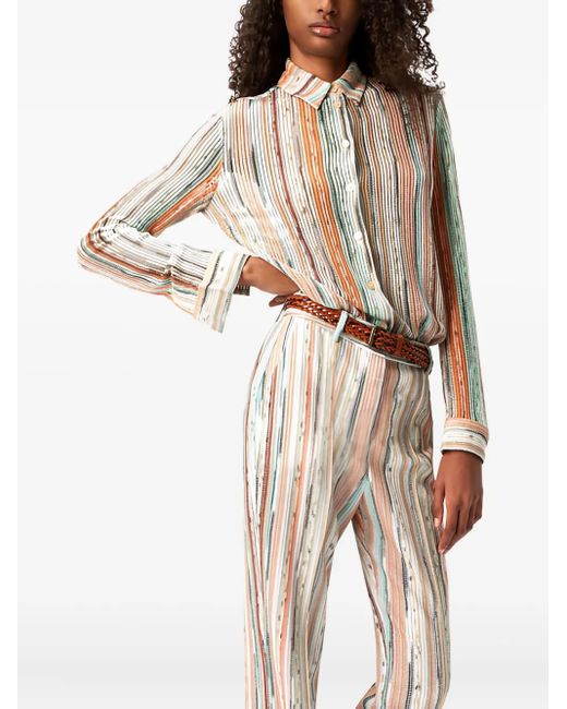 Missoni Gestreepte Top in het Pink