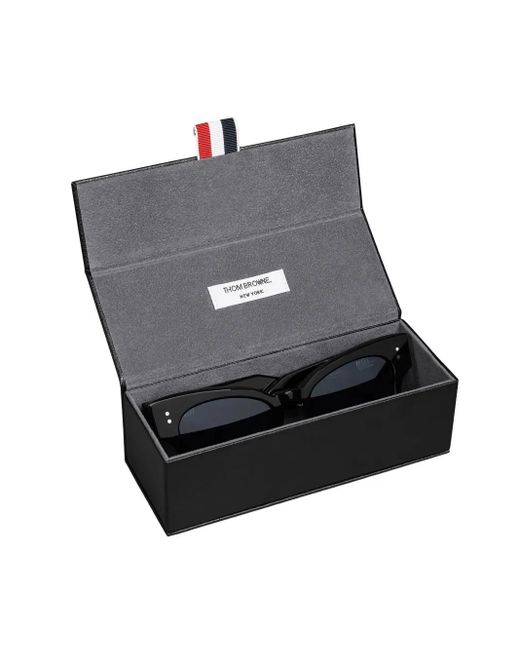 Thom Browne Brown Cat-Eye Frame Sunglasses