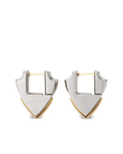 Burberry バーバリー　ピアス　シールド シールド イヤリング (シルバー) - ウィメンズ | Burberry®公式