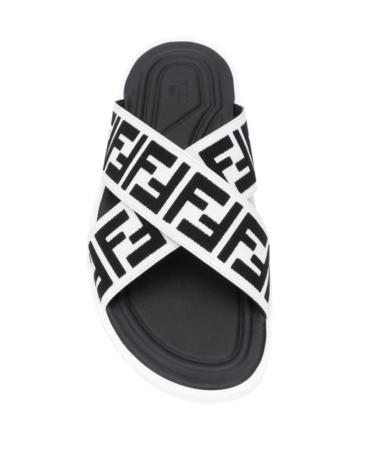 Black And White Fendi Slides Shop, 52% OFF | lagence.tv