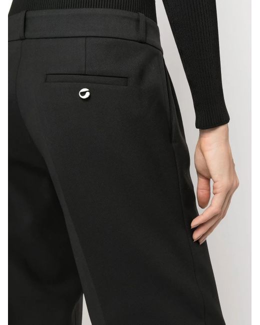 Coperni Black High-Waist Straight-Leg Trousers