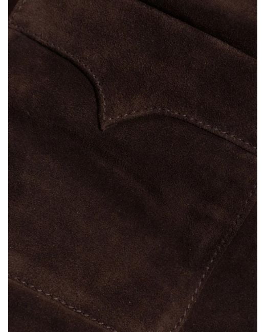 Zadig & Voltaire Black Jaime Suede Leather Skirt