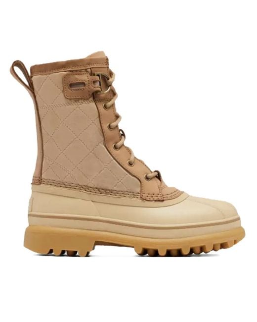 Sorel Natural Caribou Royal Lace-Up Quilted Boots