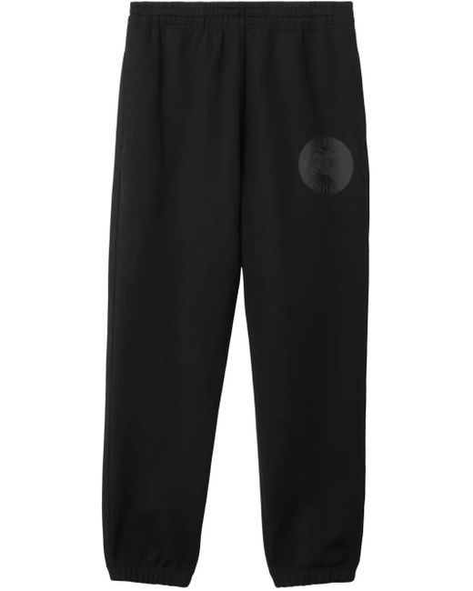 メンズ Burberry Equestrian Knight トラックパンツ Black