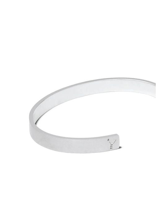 Le Gramme White 21 Grams Ribbon Bracelet