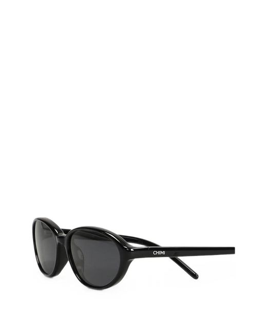 Chimi Black Eclipse Oval-Frame Sunglasses