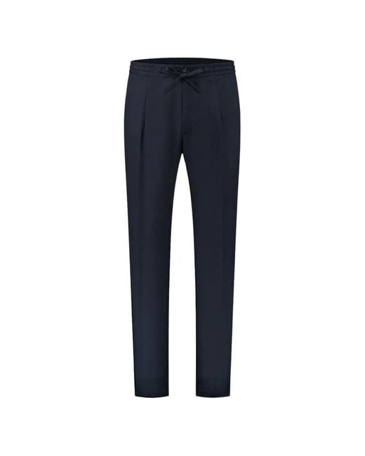 Aurélien Blue Seaside Drawstring Trousers for men