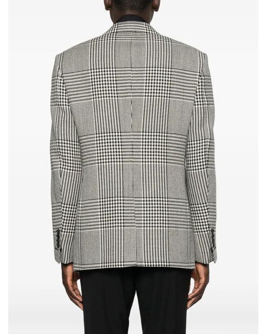 Tom Ford Gray Shelton Prince Of Wales Checked Blazer for men