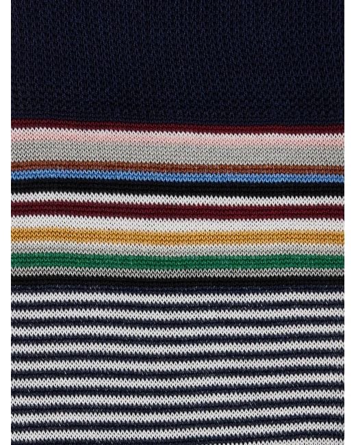 Paul Smith Blue Chaussettes À Rayures for men