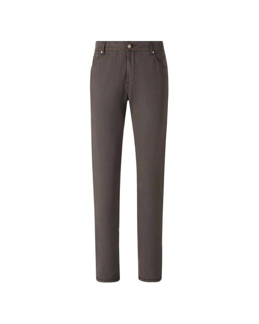 richard j. brown Gray Logo-Patch Jeans for men
